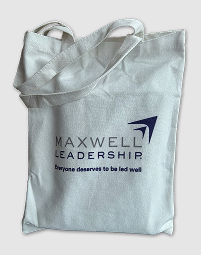 Geanta alba Maxwell Leadership (material textil)